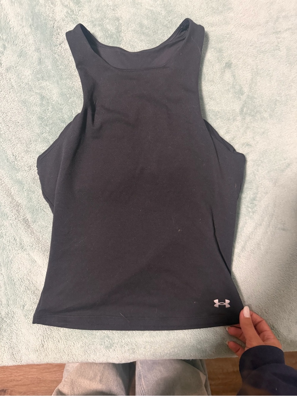 Under Armour Black Racerback Athletic Tank Top